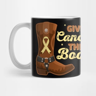 Give cancer the boot Mug